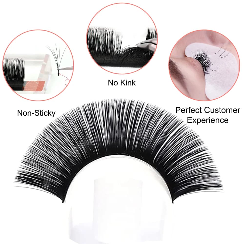 Auto Bloom Easy Fan Mega Volume Skropstu Pagarinājumi