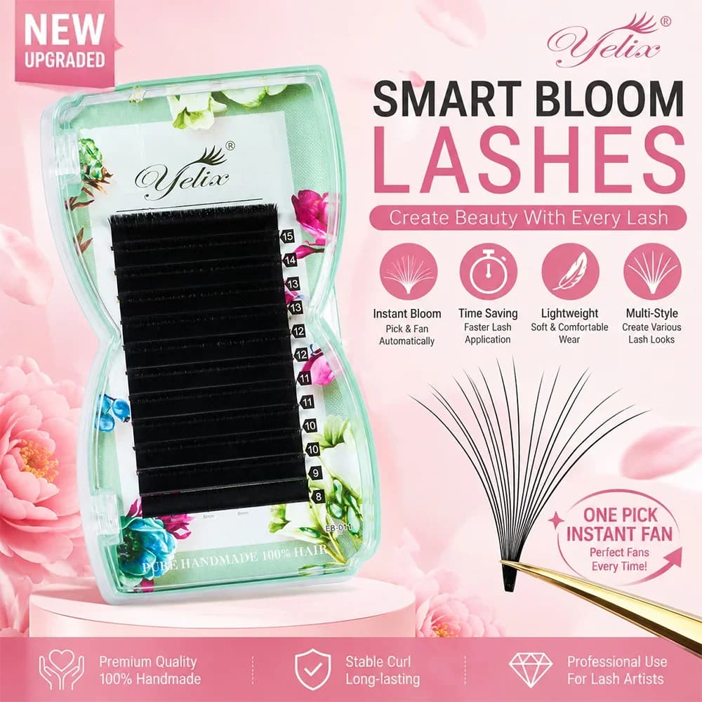 Viegli izklājamas Smart Bloom jauktā garuma skropstas
