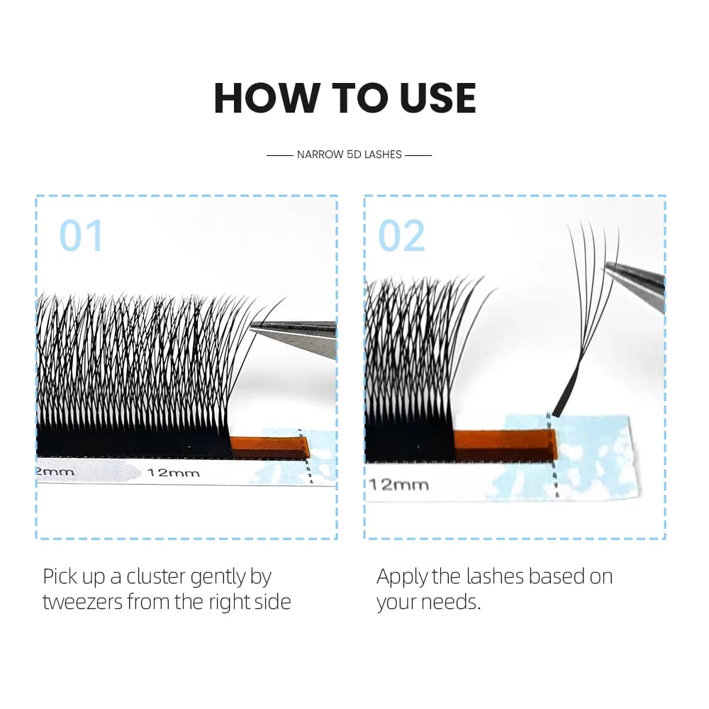 10 Cases W Shape 5D Premade Volume Fans